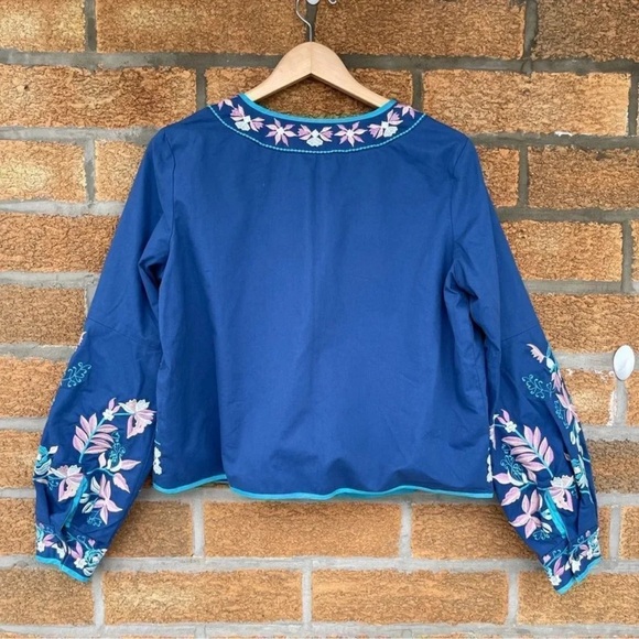 LaBellum Hillary ScottLong Sleeve Embroidered Jacket size Medium - Picture 14 of 14